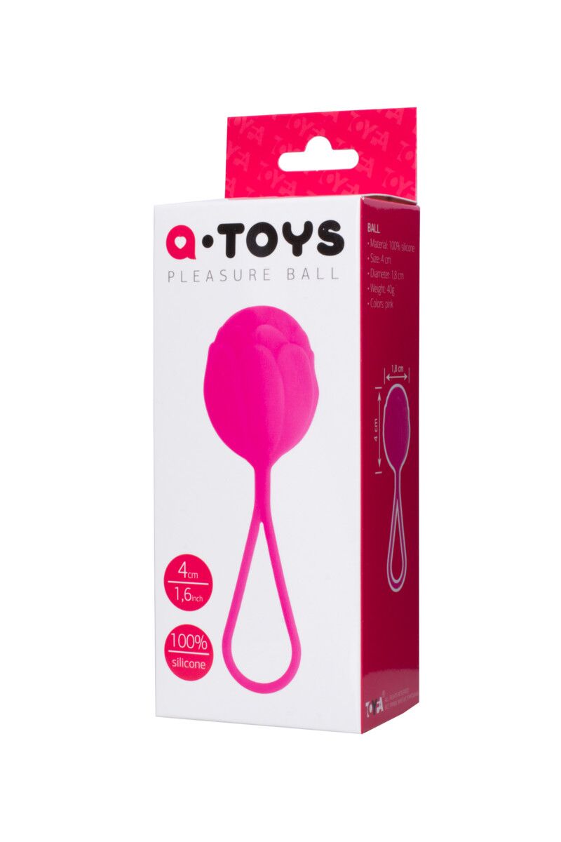 Вагинальные шарики TOYFA A-Toys, Розовый, 3,5 см
