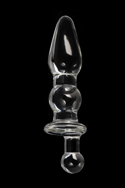Анальная втулка Sexus Glass, стекло, прозрачная, 17 см