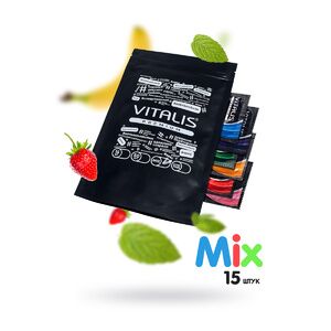 Презервативы Vitalis, premium, микс, 18 см, 15 шт