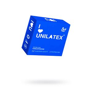 Презервативы Unilatex, natural plain, гладкие, 19 см, 3 шт