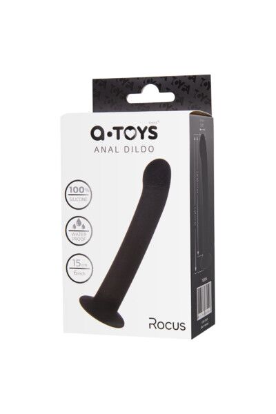 Анальный фаллоимитатор Toyfa A-Toys Rocus, черный, 15 см