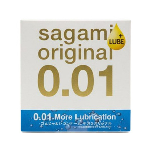Полиуретановые презервативы Sagami Original 0,01 Extra Lub 1 шт
