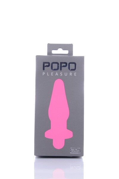 Анальная втулка TOYFA POPO Pleasure с вибрацией, розовая, 13,6 см