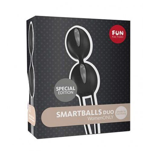 Шарики вагинальные Fun Factory SmartBalls Duo черно-серый