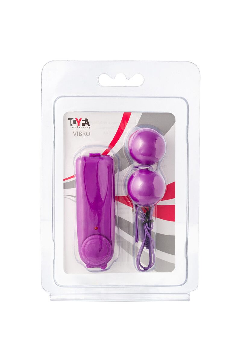 Вагинальные шарики с вибрацией TOYFA, фиолетовый, 12,2 см