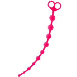 Анальная цепочка ToyFa Popo Pleasure 33,5 см, розовая