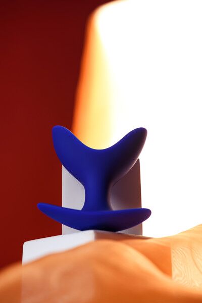 Расширяющая анальная втулка ToDo by Toyfa Bloom, силикон, синяя, 9,5 см