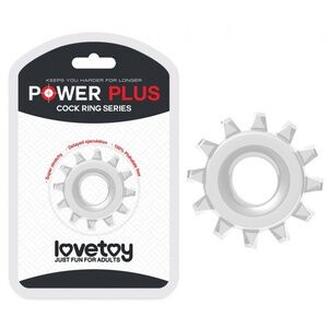 Эрекционное прозрачное кольцо Lovetoy POWER PLUS COCK RING