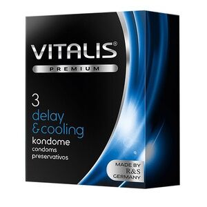 Презервативы VITALIS PREMIUM №3 delay & cooling - с охлаждающим эффектом