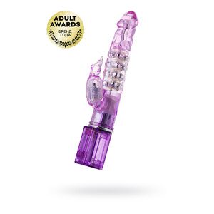 Вибратор с клиторальным стимулятором TOYFA A-Toys High-Tech fantasy, Фиолетовый, 26,5 см