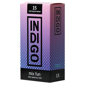 Презервативы INDIGO Mix Fun №15 микс удовольствий