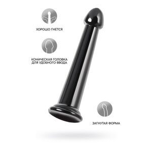 Фаллоимитатор Jelly Dildo L Toyfa Basic, черный, 20 см