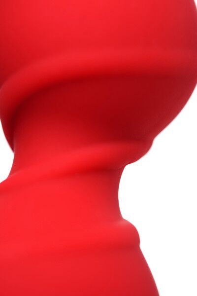 Анальная втулка ToDo by Toyfa Trio, силикон, красная, 16 см