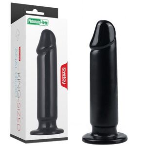 Черный фаллоимитатор Lovetoy King-Sized Anal Dildo 23 см