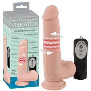Реалистичный фаллос с ротацией Orion Medical Silicone 20 см