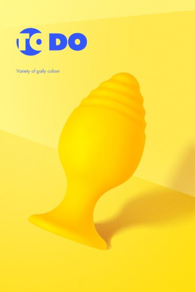 Анальная втулка ToDo by Toyfa Riffle, желтый, 6 см