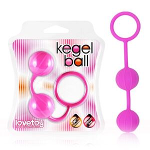 Вагинальные шарики Lovetoy розовые Kegel ball