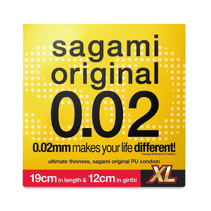 Полиуретановые презервативы Sagami Original 002 Extra Large, увеличенного размера 1 шт