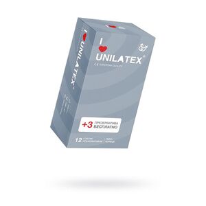 Презервативы Unilatex, ribbed, ребристые, 19 см, 15 шт
