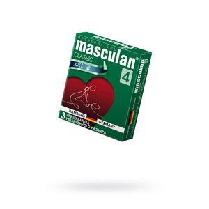 Презервативы Masculan Classic 4, 3 шт. Увеличенного размера (XXL)