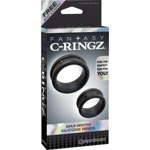 Набор из двух эрекционных колец PipeDream Fantasy C-Ringz Max-Width Silicone Rings