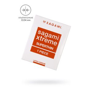 Презервативы Sagami Xtreme Superthin латексные, ультратонкие 1шт