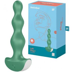 Анальная виброелочка Satisfyer Lolli Plug 2 зеленая