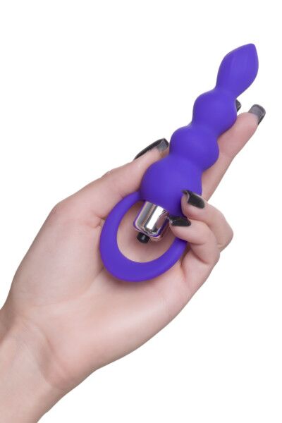 Анальная втулка ToDo by Toyfa Twisty, фиолетовая, 14 см