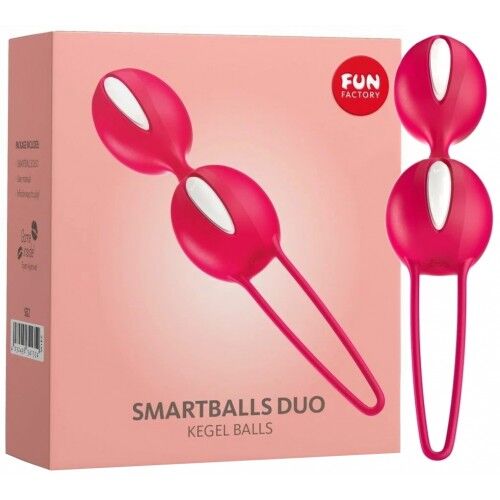 Вагинальные шарики Fun Factory Smartballs Duo красно-белые