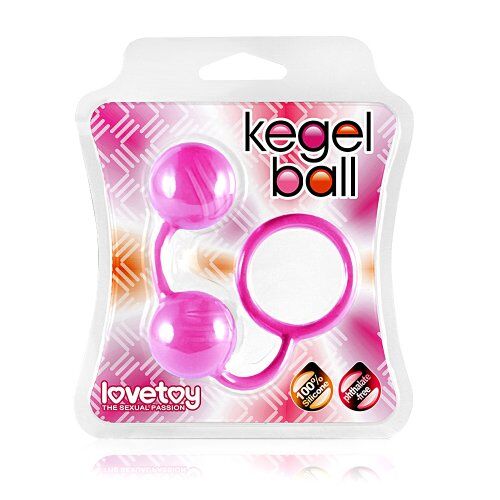 Вагинальные шарики Lovetoy Kegel ball розовые