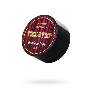 Бондажный скотч TOYFA Theatre, черный, 15 м