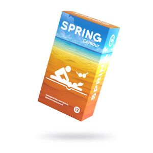 Презервативы Spring Contuor, классические, латекс, 17,5 см, 12 шт