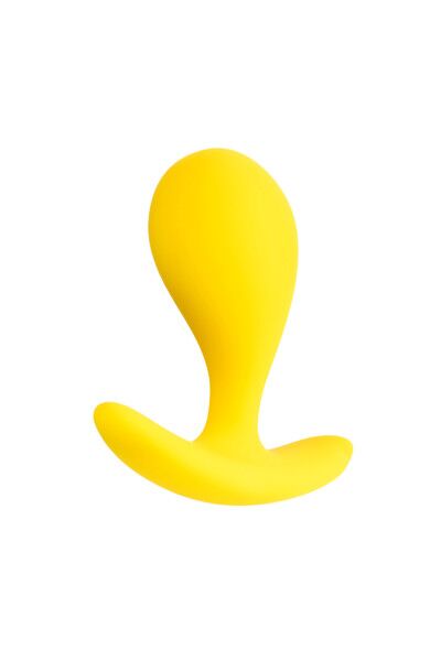Анальная втулка ToDo by Toyfa Blob, силикон, желтая, 5,5 см