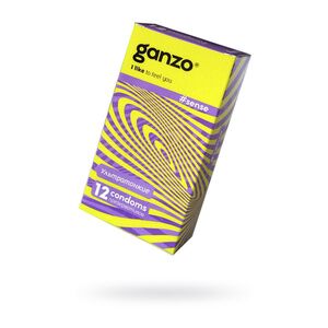 Презервативы Ganzo, sense, ультратонкие, 18 см, 12 шт