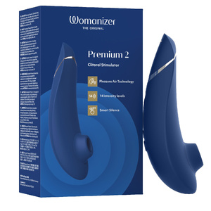 Бесконтактный стимулятор клитора Womanizer Premium 2 Blueberry