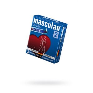 Презервативы Masculan Classic 2, 3 шт. С пупырышками (Dotty)