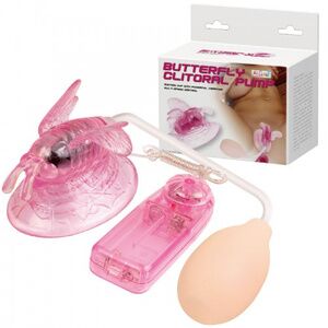 Вакуумная помпа с вибрацией Baile Butterfly Clitoral Pump