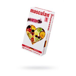 Презервативы Masculan, ultra 1, тутти-фрутти, 19 см, 10 шт