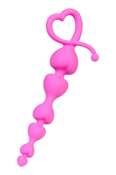 Анальная цепочка Eromantica, розовая, 18,5 см