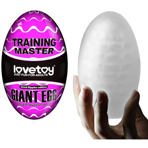 Большое яйцо-мастурбатор Lovetoy Giant Egg Grind Ripples Edition