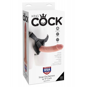 Страпон PipeDream на виниловых трусиках King Cock Strap-on Harness w/ 7" Cock