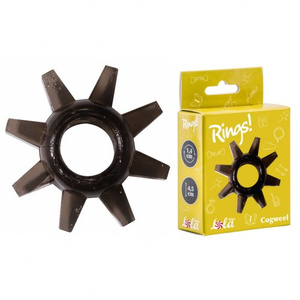 Эластичное черное кольцо для эрекции Lola Toys