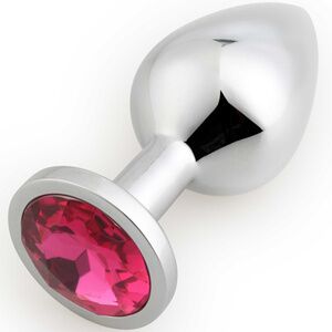 Анальная пробка Play Secrets Rosebud Butt Plug Medium, серебристый/ярко-розовый