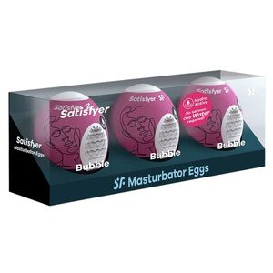 Набор мастурбаторов Satisfyer Masturbator Eggs 3er Set Bubble