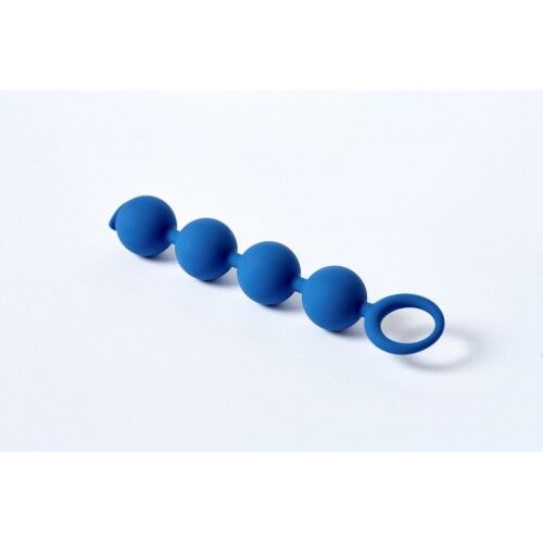 Анальная цепочка Le Frivole Appulse синяя 2,5 см