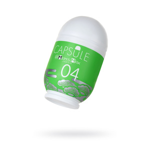 Мастурбатор нереалистичный, CAPSULE 04, Matsu, MensMax, зеленый, 8 см