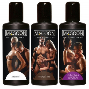 Набор из трех массажных масел Orion Magoon Jasmin, Muskus, Indian Love