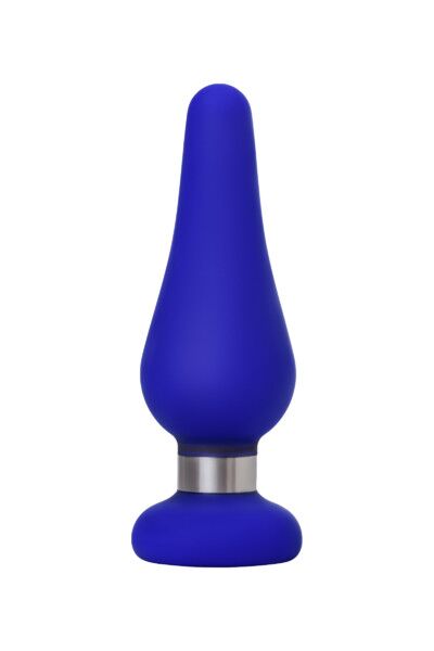 Анальная втулка ToDo by Toyfa Сlassic, размер M, силикон, синяя, 11,5 см
