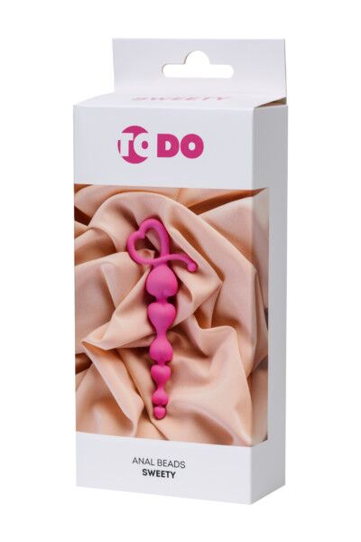 Анальная цепочка ToDo by Toyfa Sweety, розовая, 18,5 см