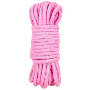 Хлопковая верёвка для бондажа Kissexpo розовая 5 м